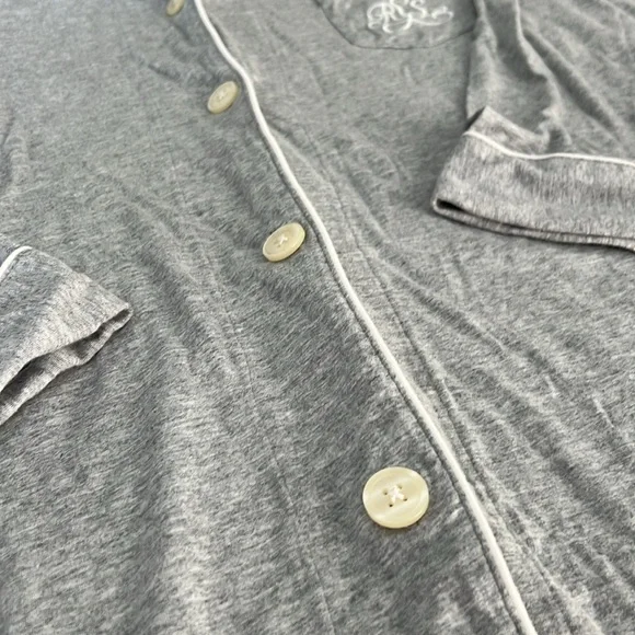 Lauren Ralph Lauren Gray Jersey Sleep Shirt Women’s Plus 3x - Picture 5 of 5